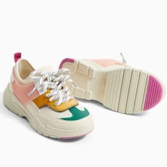 Zara Kids Girls Unisex Multicolored Lace Up Sneakers Size EU-31/ US-13 - Picture 2 of 13